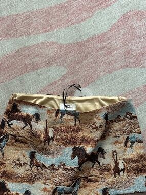 Pony Canvas Mini Skirt